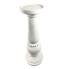 16" White Ceramic Pillar Candle Holder