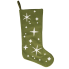 Dark Green Stary Towel Stitch Stocking