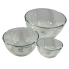 3pc Glass Bowl Set