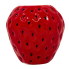 4.5" Ceramic Strawberry Vase-Red