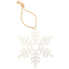 Small White Snowflake Ornament