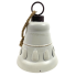 8.5" White Metal Hanging Bell