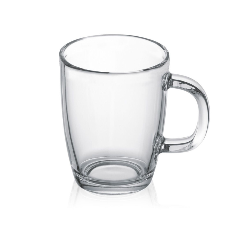 11oz Glass Mug w/ Handle