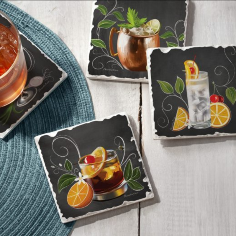 4pk Cocktail Coasters