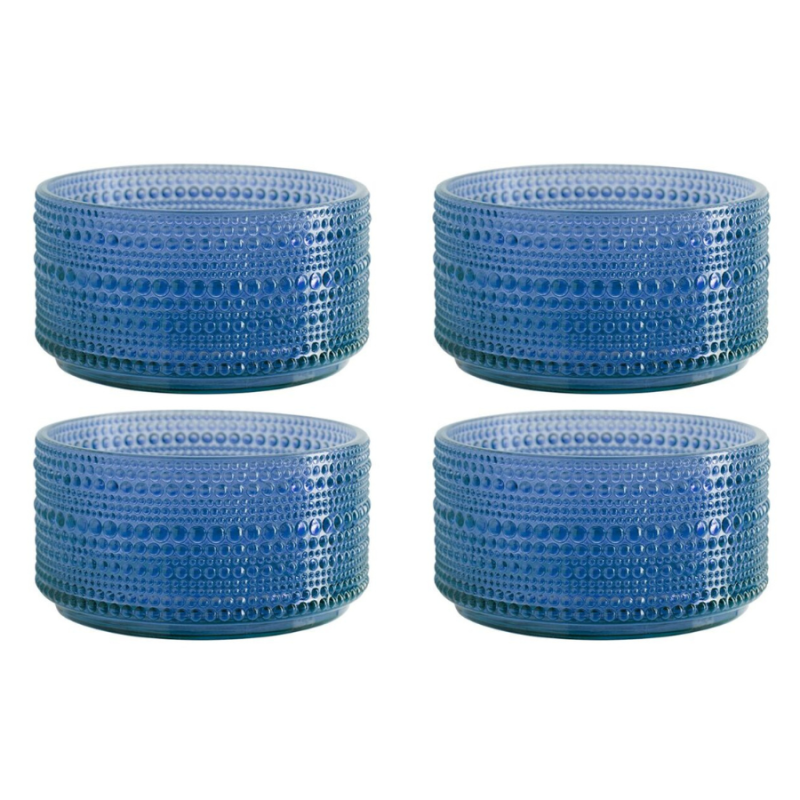 Halo Set of Four 22oz Bowls- Blue