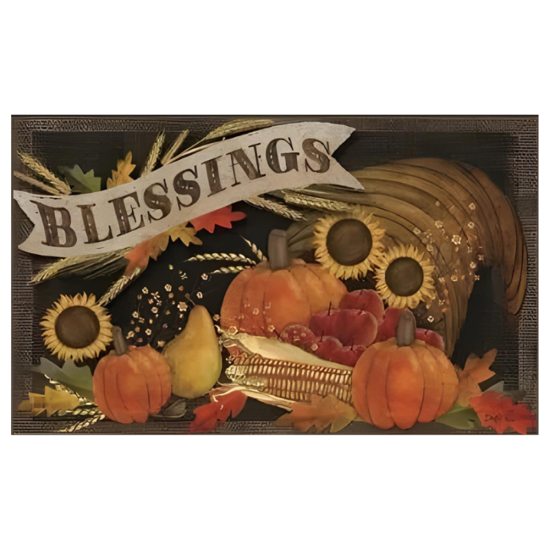 Cornucopia Blessings Large Mat