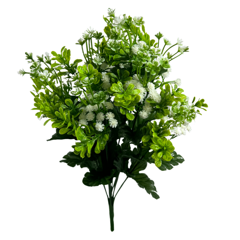 16" Baby's Breath Filler Bush- White