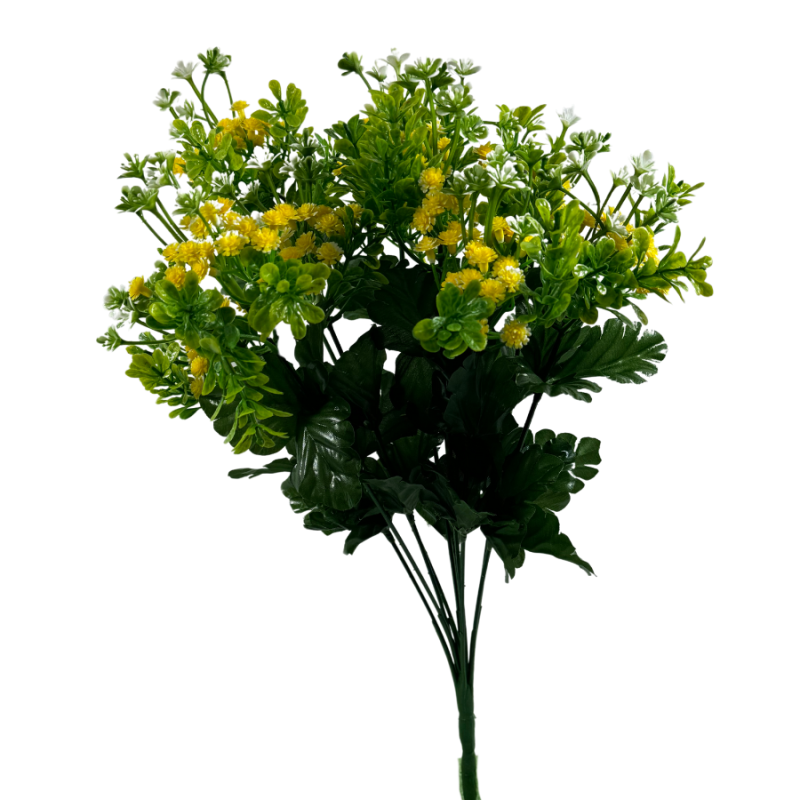 16" Baby's Breath Filler Bush- Yellow