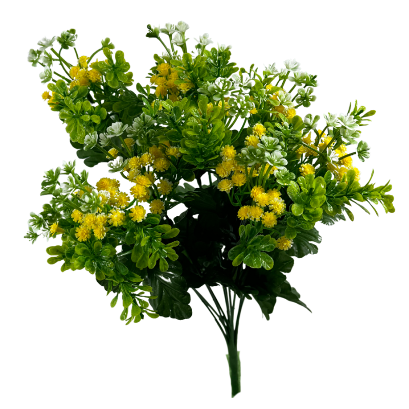 16" Baby's Breath Filler Bush- Yellow