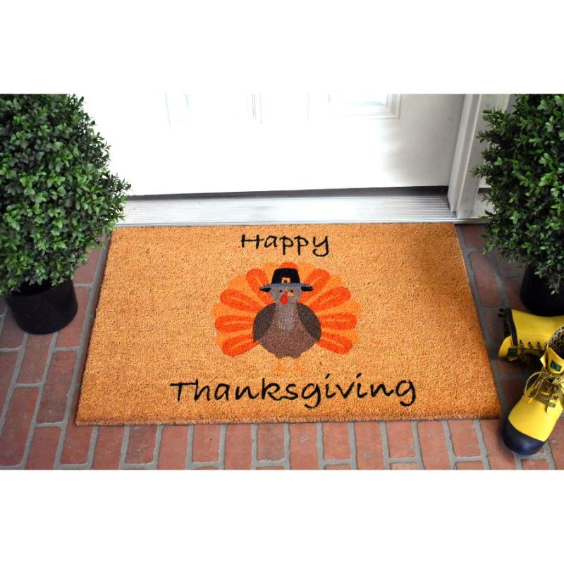 Happy Thanksgiving Turkey Doormat