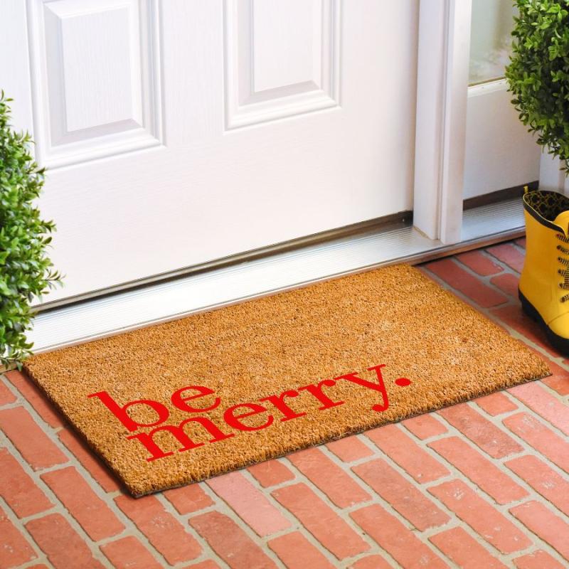 Be Merry Doormat - Red