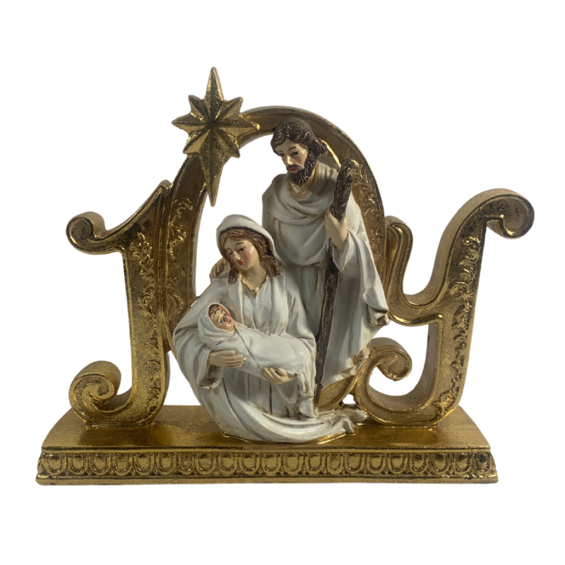 8" Nativity Joy Decor