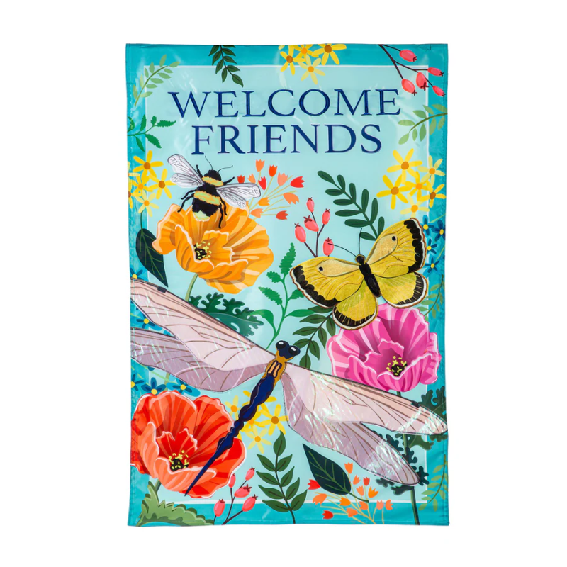 Greenhouse Garden Welcome House Flag