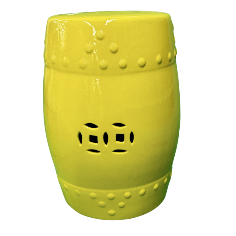 Yellow Garden Stool