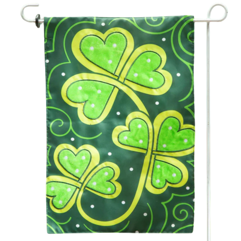 Lucky Clovers Garden Flag