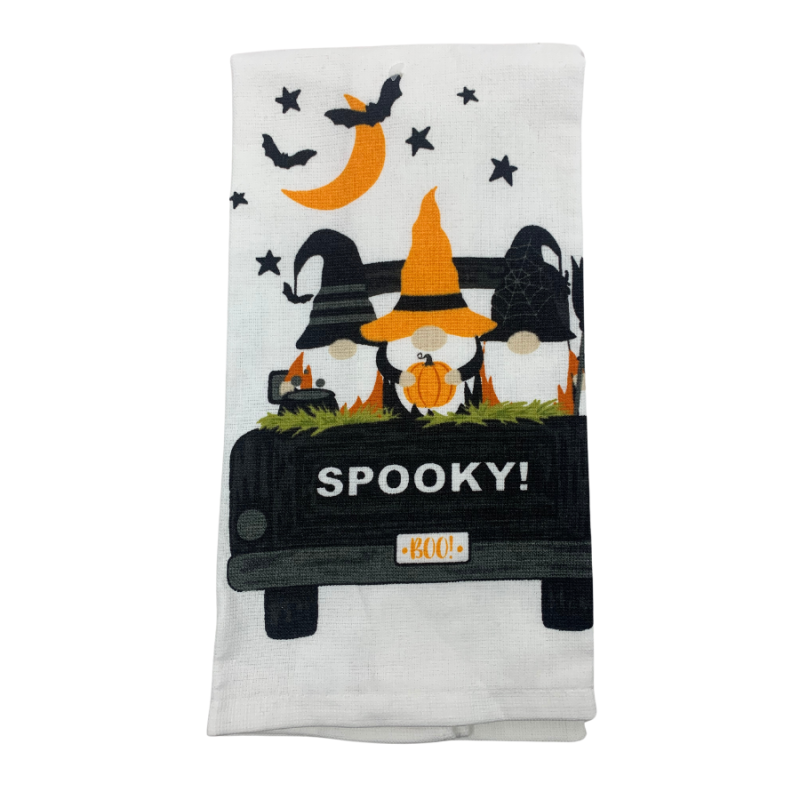 Halloween Gnome Truck Towel