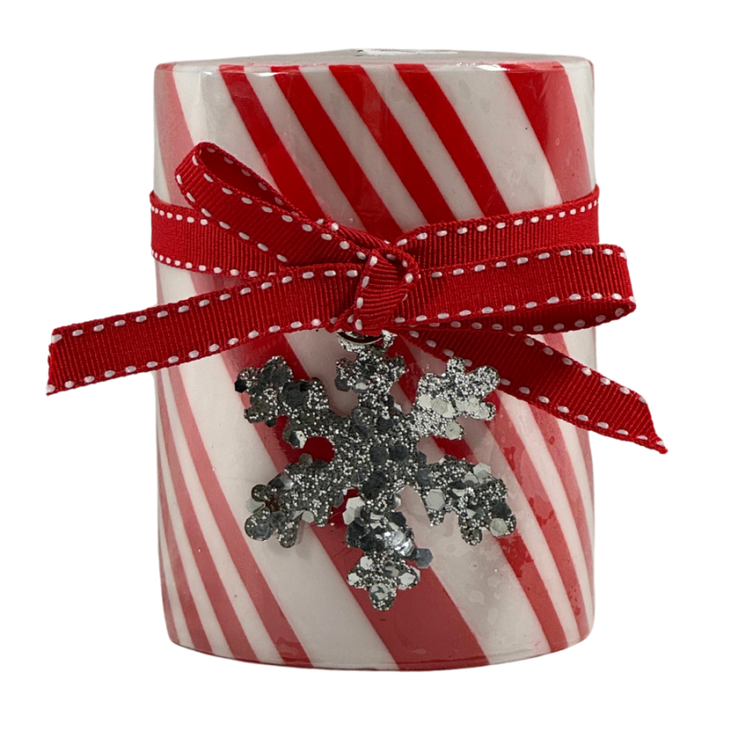 4" Candy Cane Candle