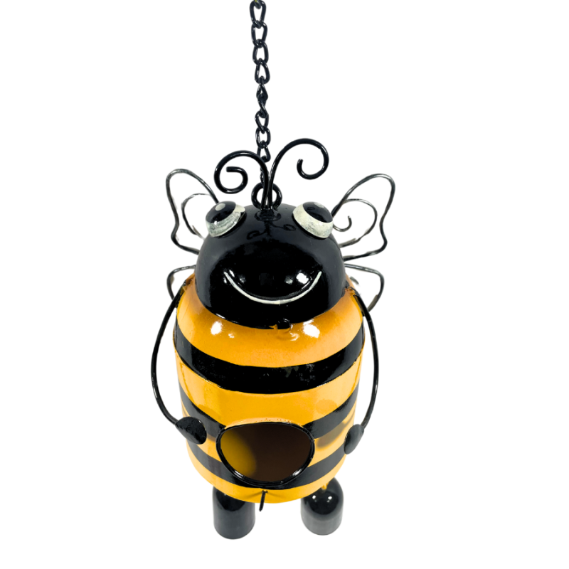 16" Bumblebee Birdhouse/Windchime Decor