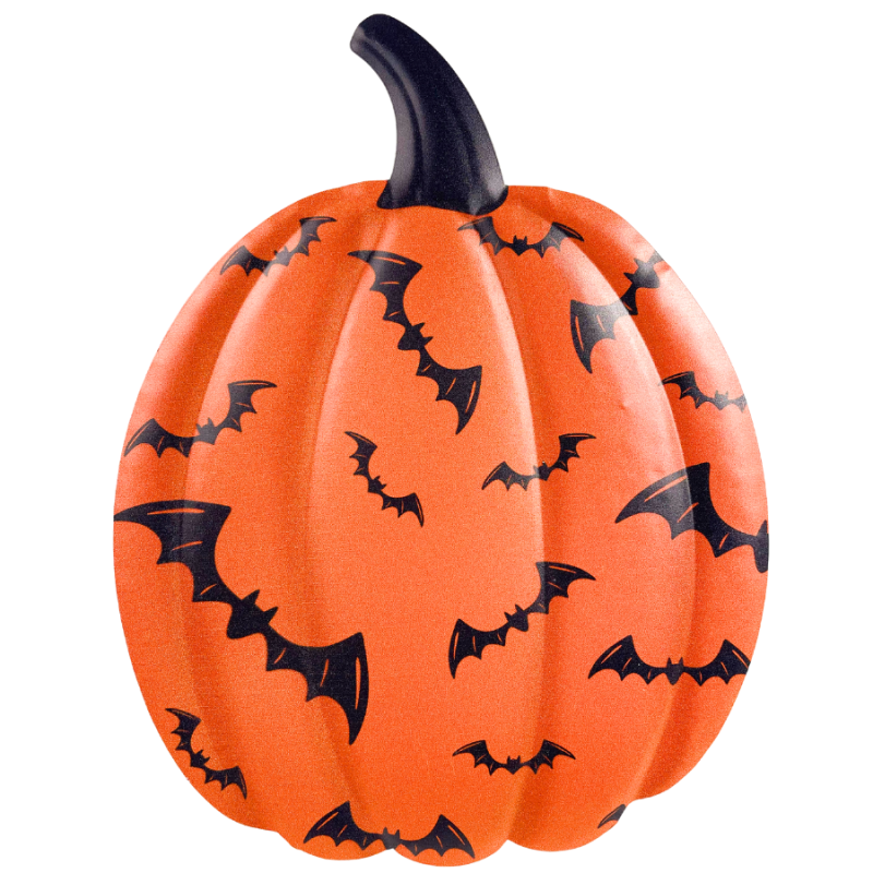 Pumpkin w/ Bats Yard Stake