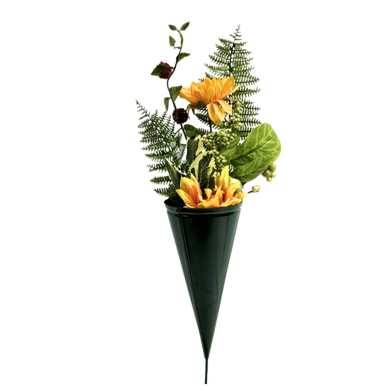 4" Metal Outdoor Memorial Vase