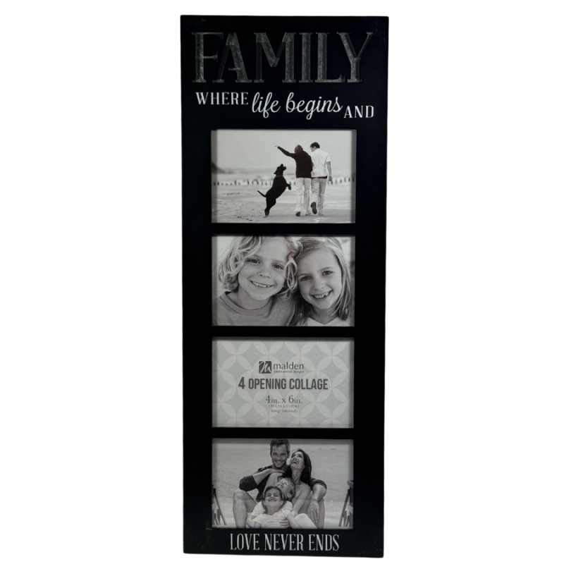 21" x 8" 4-photo Picture Frame