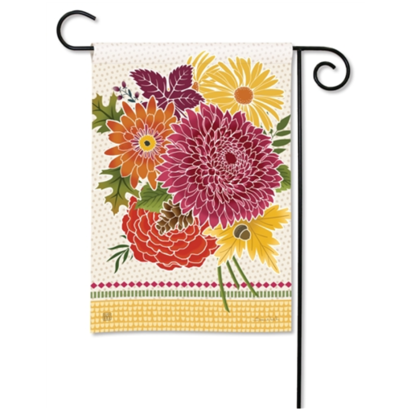 Autumn Floral Garden Flag