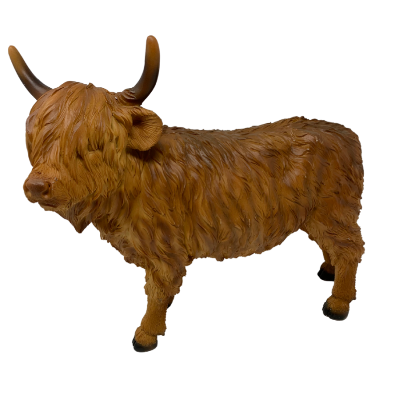 12" Hairy Farm Cow - Brown