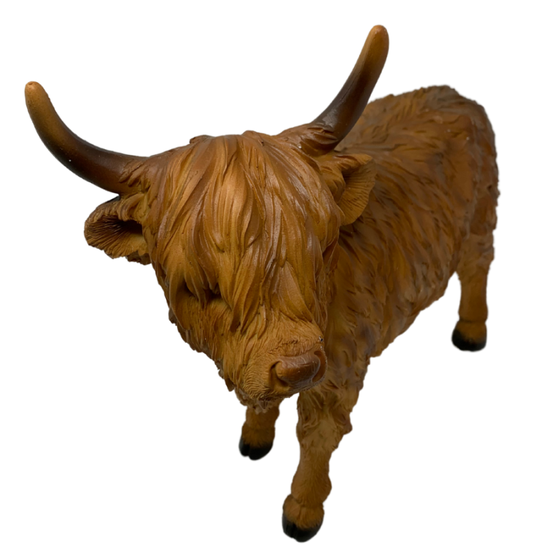 12" Hairy Farm Cow - Brown