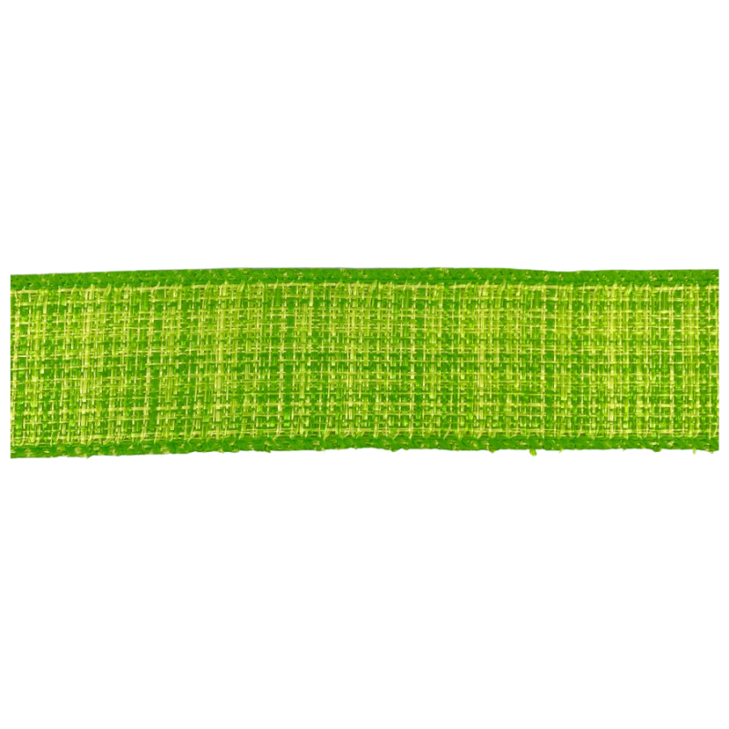 1.5" x 10yd Lime Canvas Ribbon