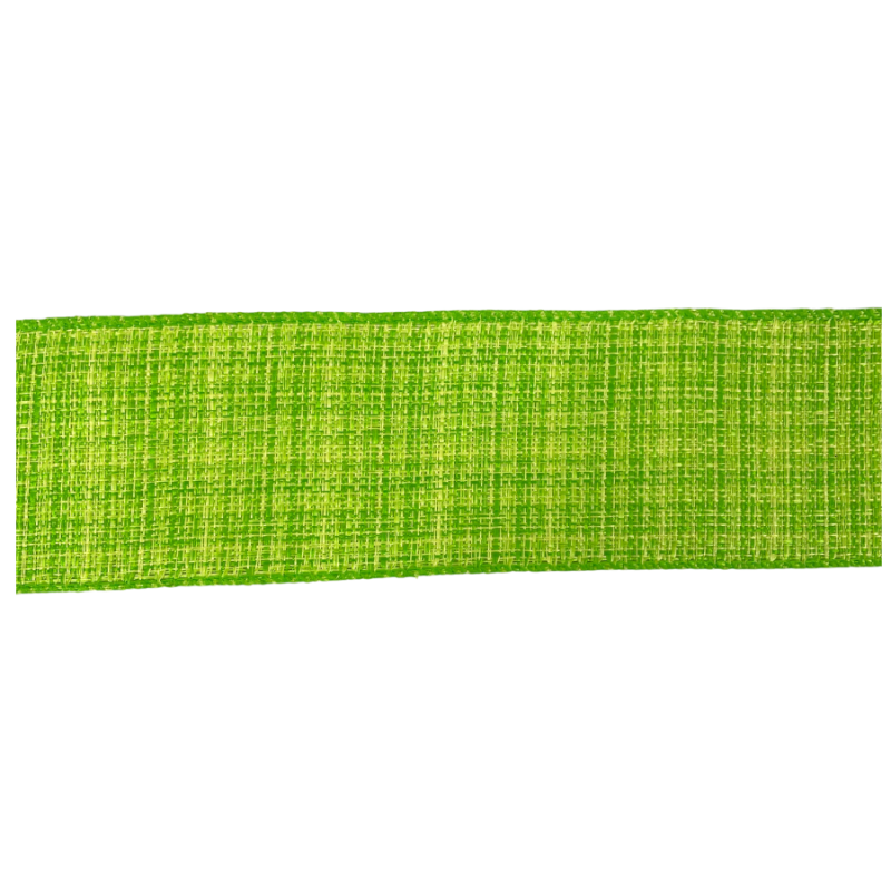 2.5" x 10yd Lime Canvas Ribbon