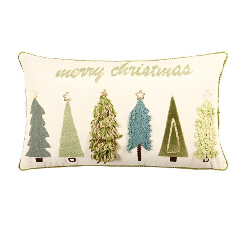 24" Merry Christmas Tree Pillow