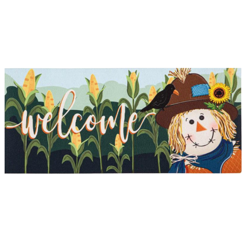 Scarecrow and Friend Medium Mat Insert