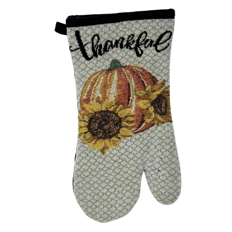 Thankful Pumpkin Oven Mitt