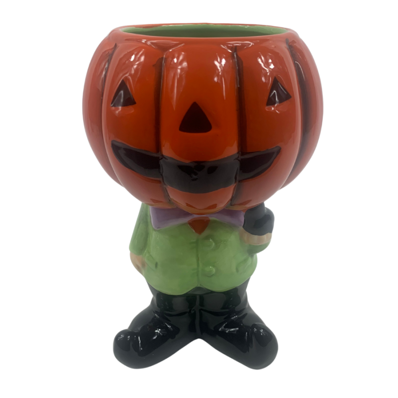 Ceramic jack o'lantern bowl