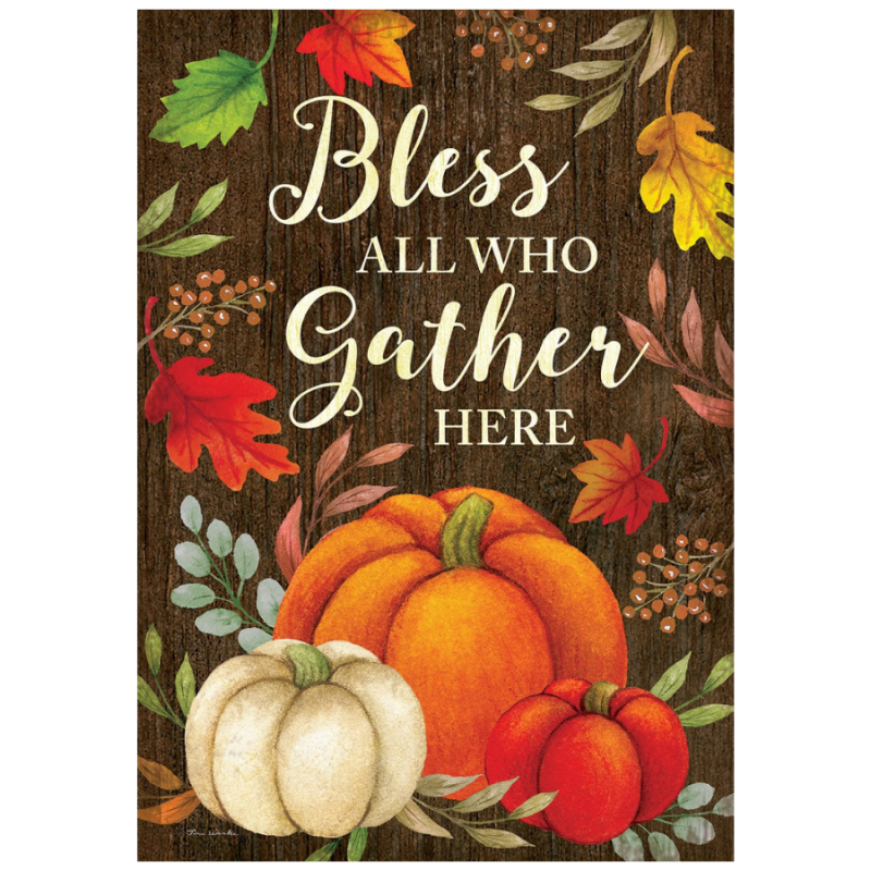 Bless and Gather Garden Flag