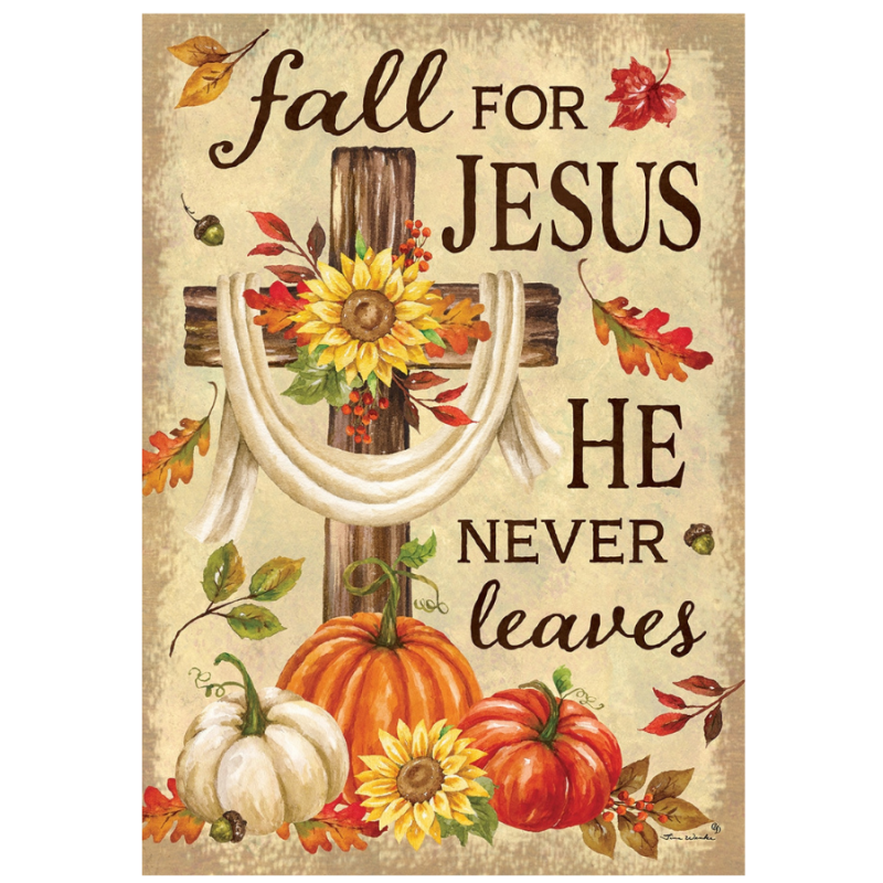 Fall For Jesus House Flag