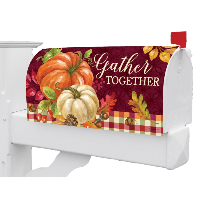 Gather Pumpkins Mailbox Cover