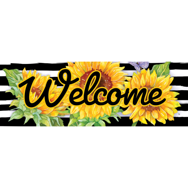 Sunflower Stripes Signature Sign