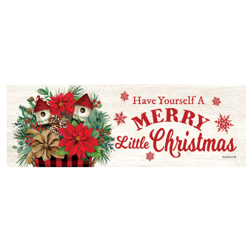 Poinsettia Arrangement Signature Sign