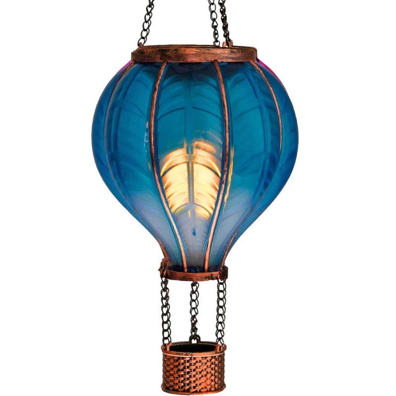 25" Hot Air Balloon Lantern - Blue