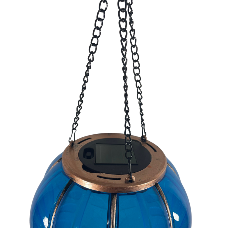 25" Hot Air Balloon Solar Lantern - Blue