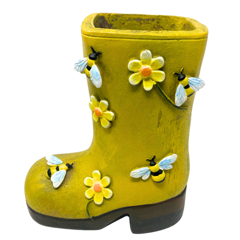 Summertime Planter Boot - Yellow