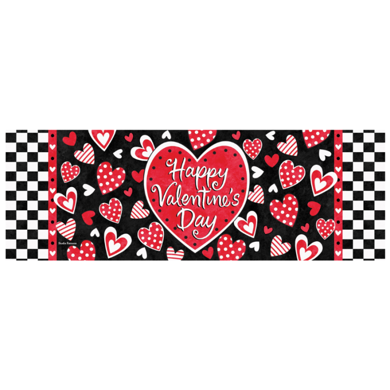 Valentine Heart Check Signature Sign