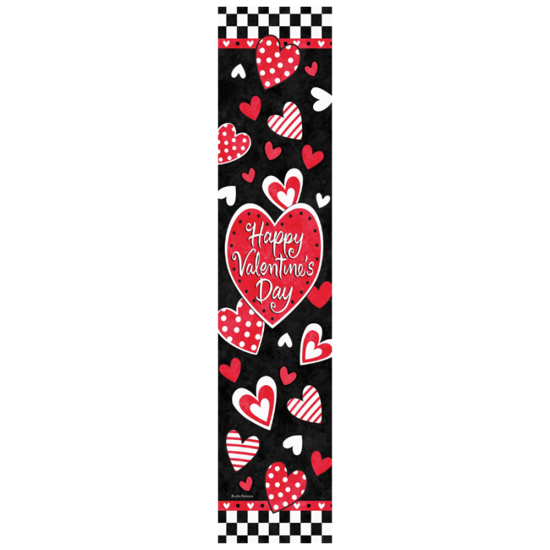 Valentine Heart Check Yard Expression Sign