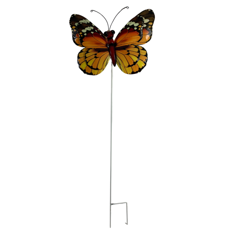 Yellow Butterfly Hanging Sign / Detachable Stake