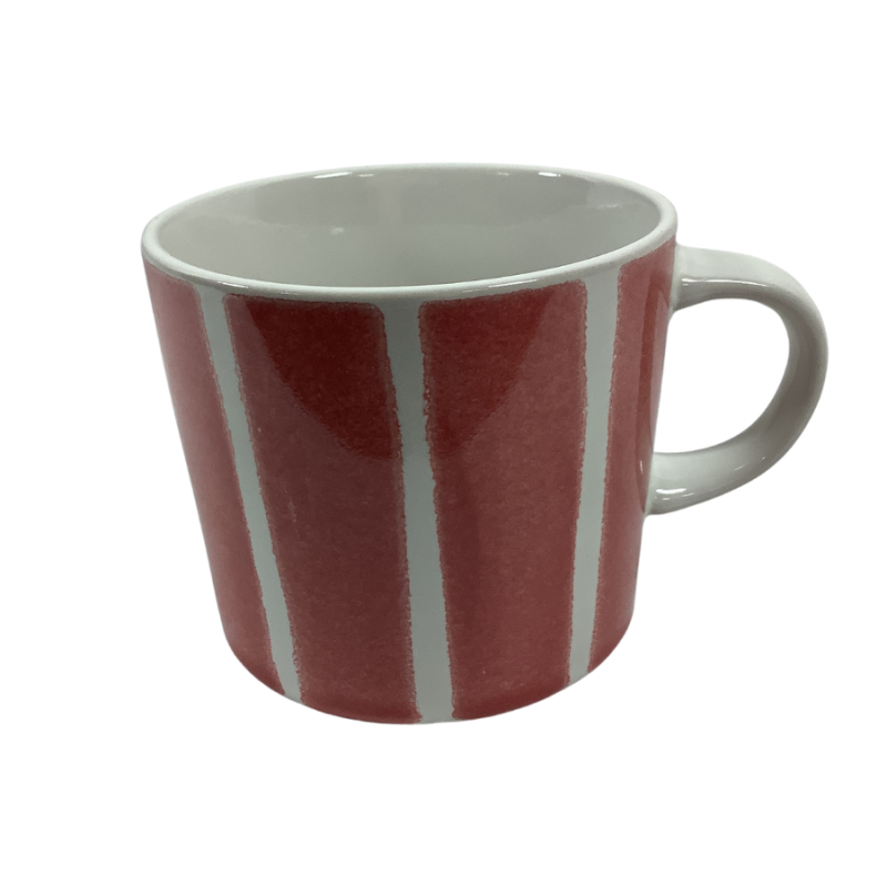 12oz Pink Stripe Mug