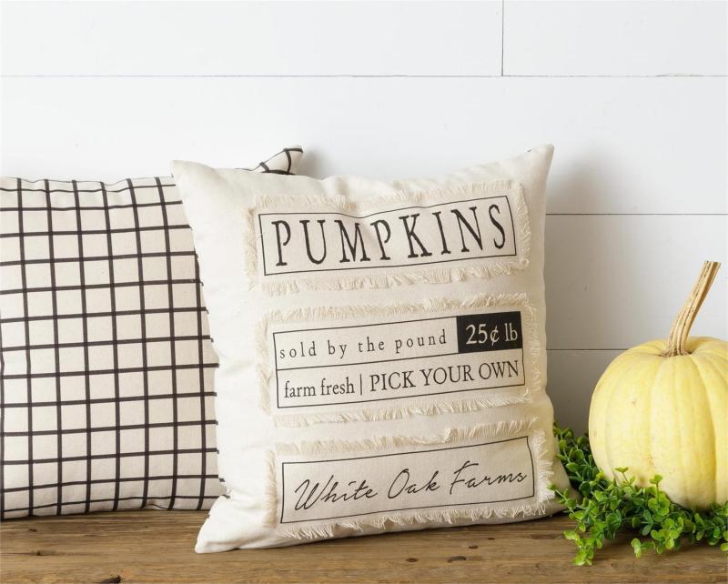 16" x 16" Pick Your Own Pumpkins Indoor Pillow