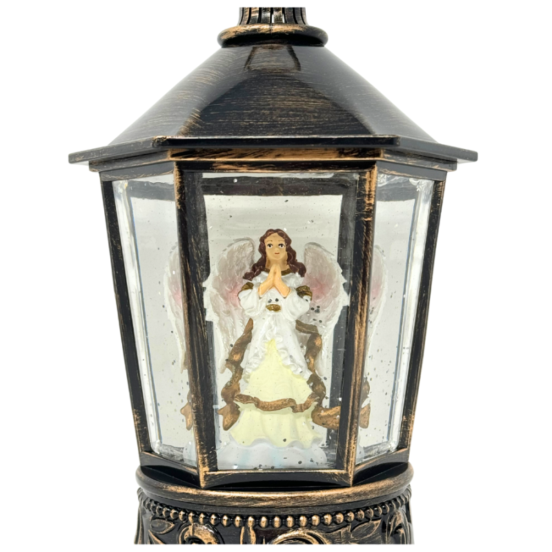 Christmas Glitter Lantern- Angel