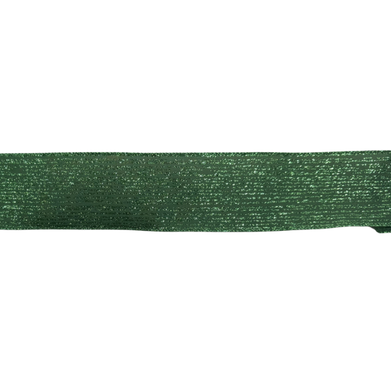 2.5" x 10yd Emerald Glitter Ribbon