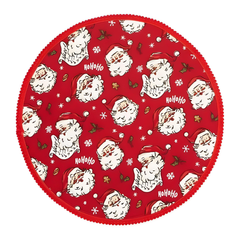 Cookies For Santa Embellished Round Dual Sided Placemat